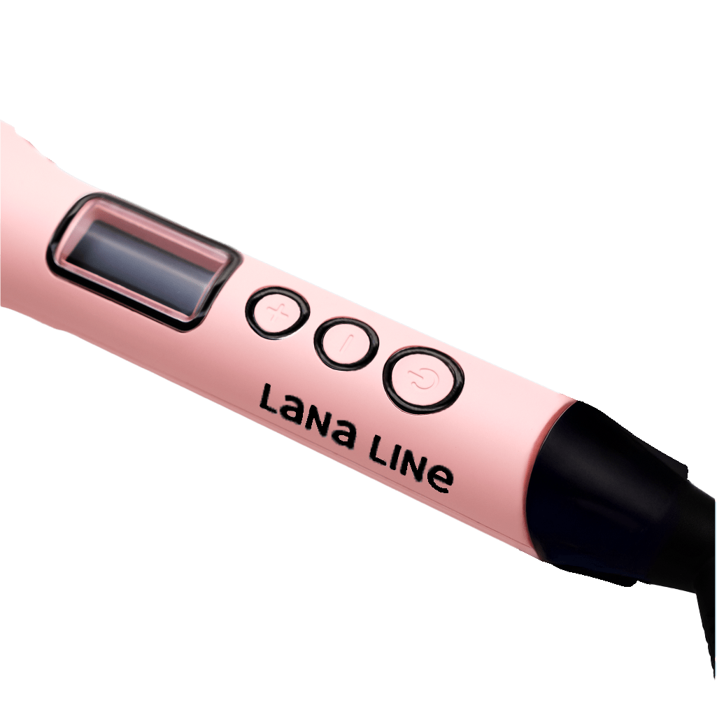 5 Barrel Curler closeup - Tourmaline ceramic releases negative ions for healthy natural hair by Lana Line