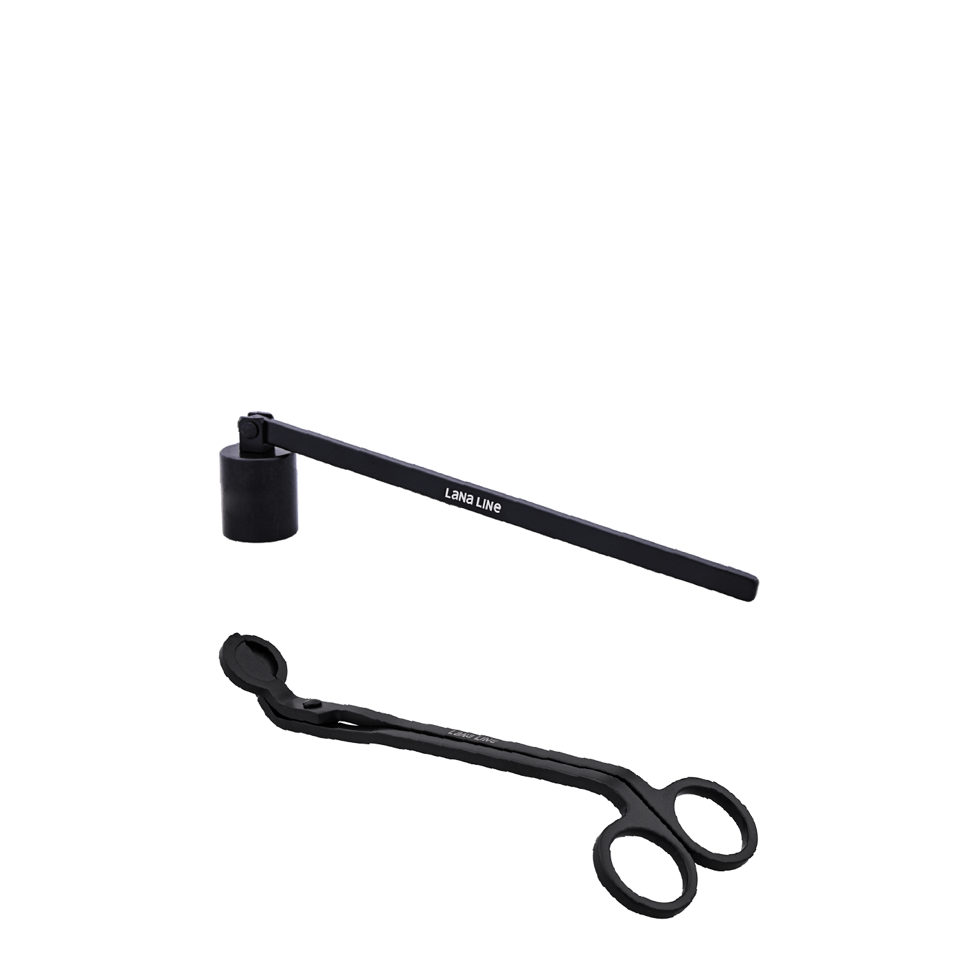 Black Candle Care Kit - Premium Wick Trimmer & Snuffer - Lana Line