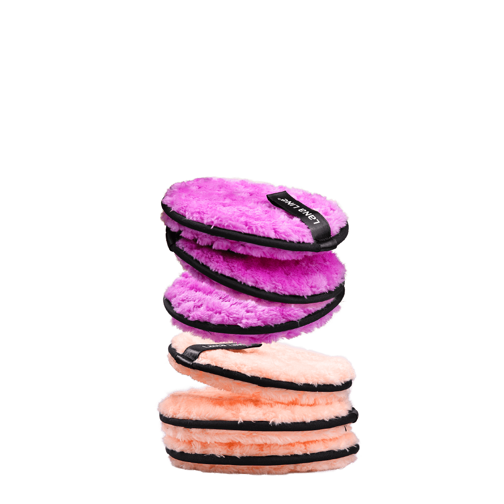 Eco-friendly reusable makeup remover pads for removing waterproof mascara, foundation and all makeup with just water