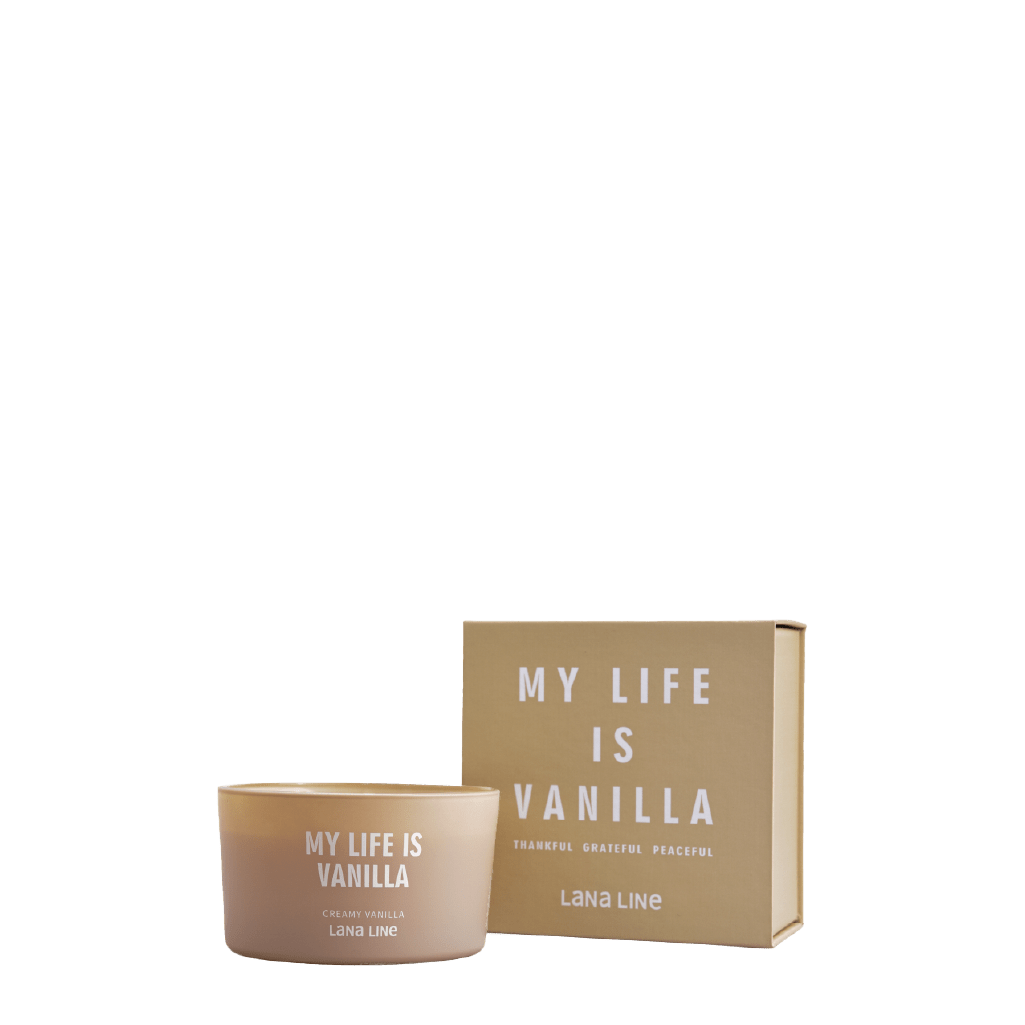 My Life Is a Vanilla Candle - Luxurious Warm Scented Candle - Lana Line
