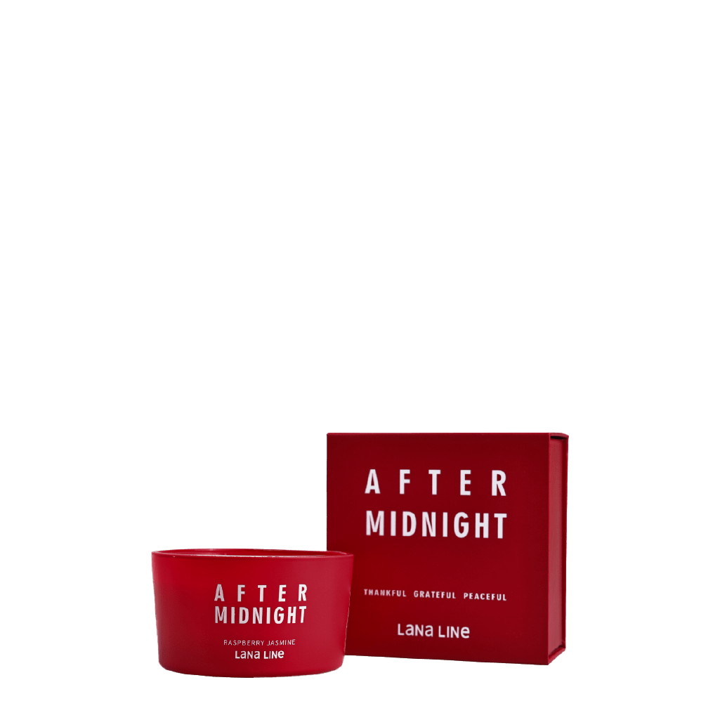 After Midnight Candle - Raspberry Jasmine Scented Candle - Lana Line