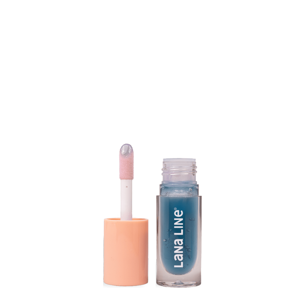 Frozen Lip Oil application - Nourishing lip gloss with smooth texture and natural shine by Lana Line