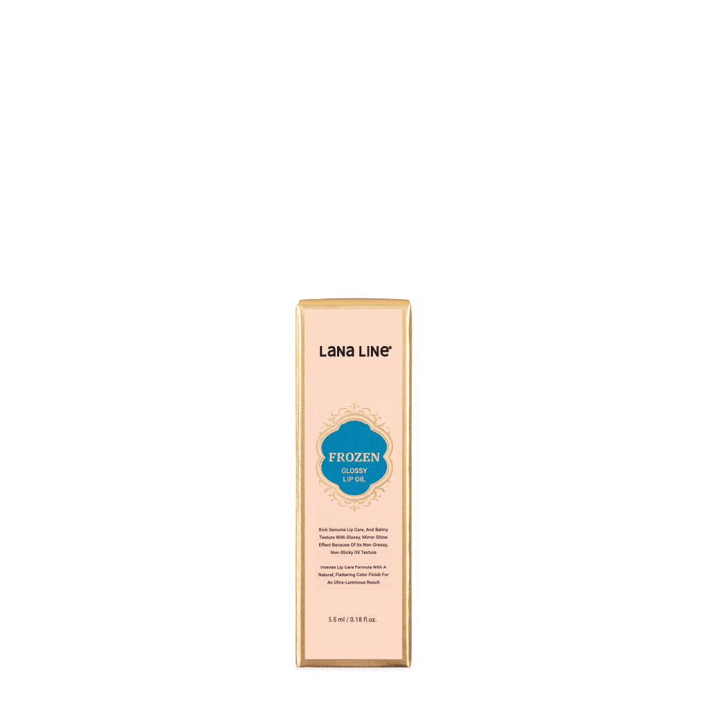 Frozen Lip Oil bottle - Lightweight hydrating lip treatment with glossy sheer finish from Lana Line