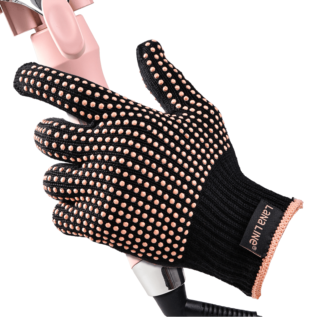 Professional heat protection glove with silicone grip for handling hot pots pans and dishes