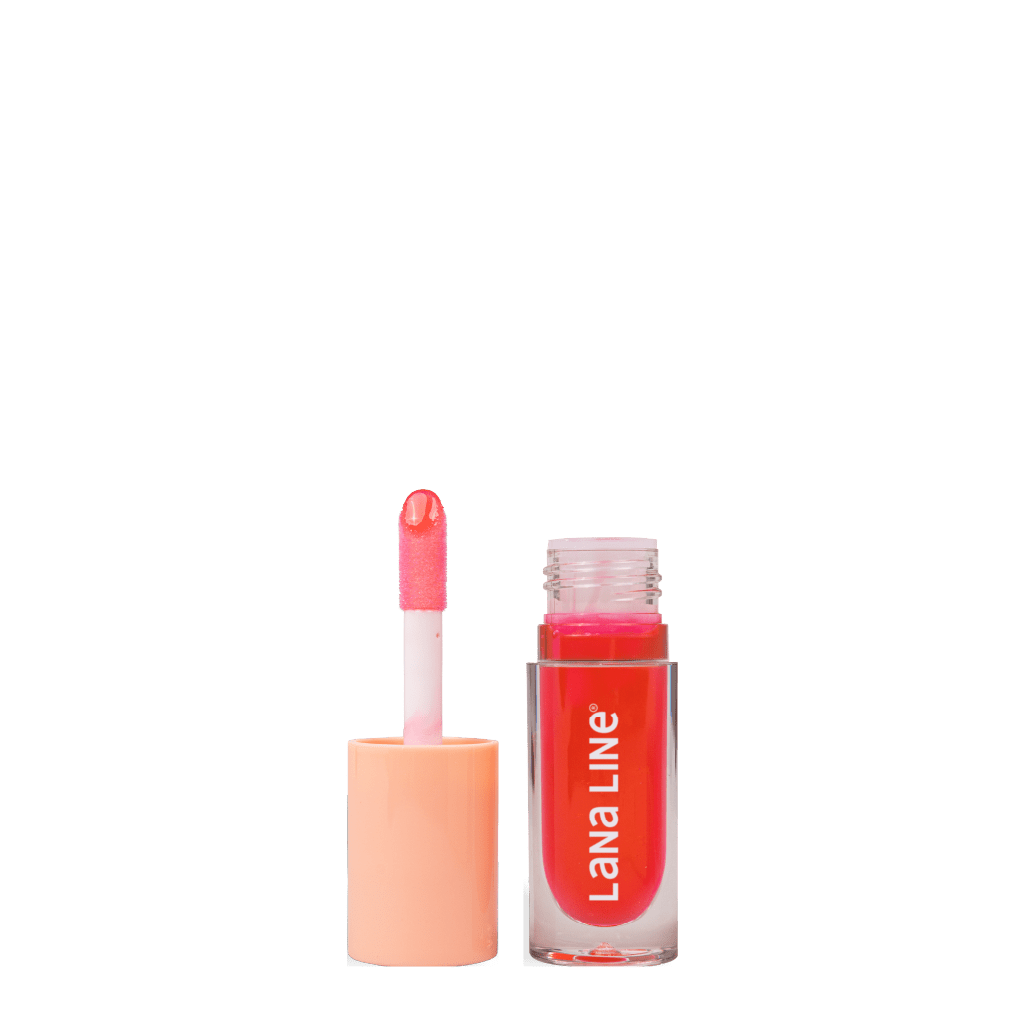 Magical Lip Oil application - Nourishing lip gloss with smooth texture and natural shine by Lana Line